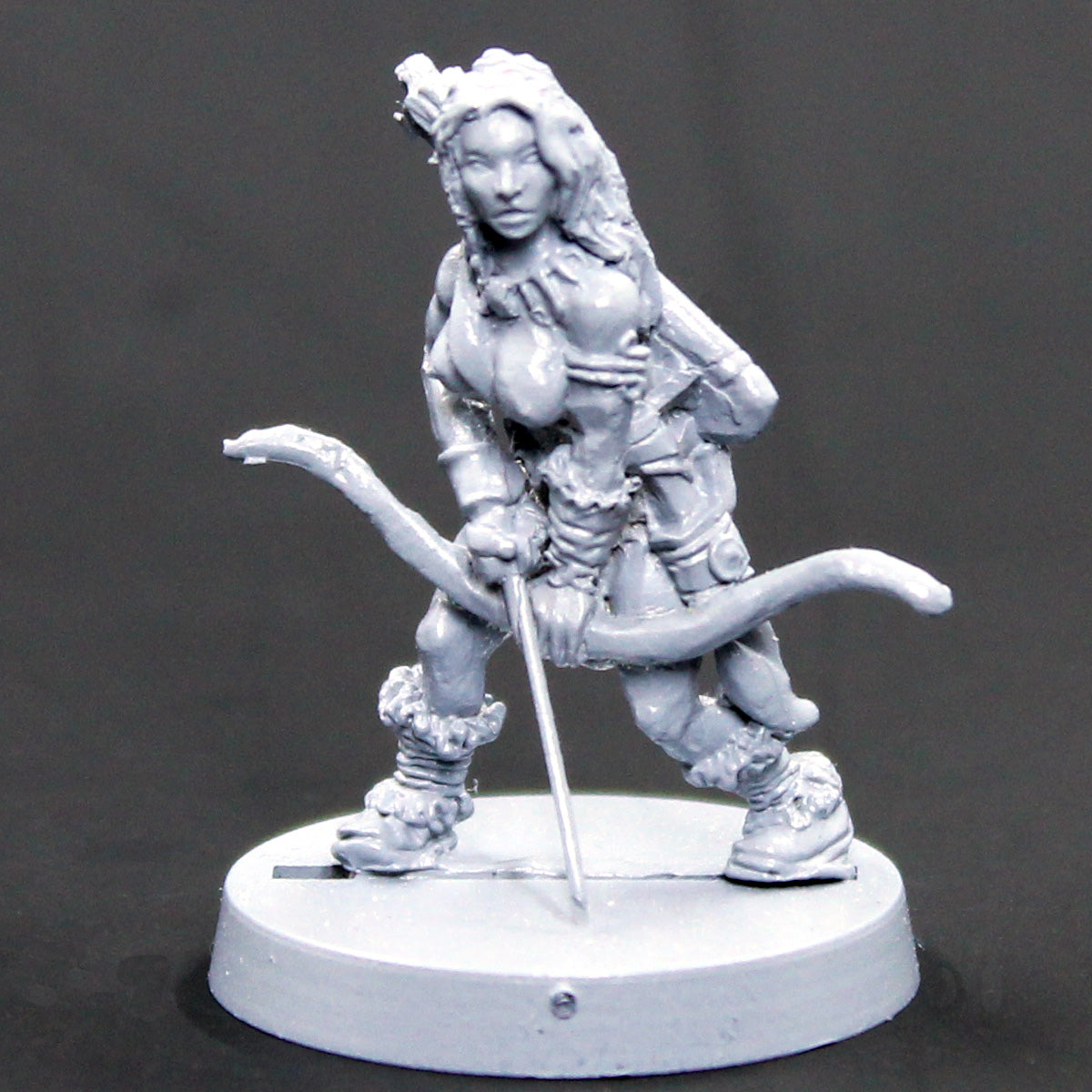 Female barbarian with bow
