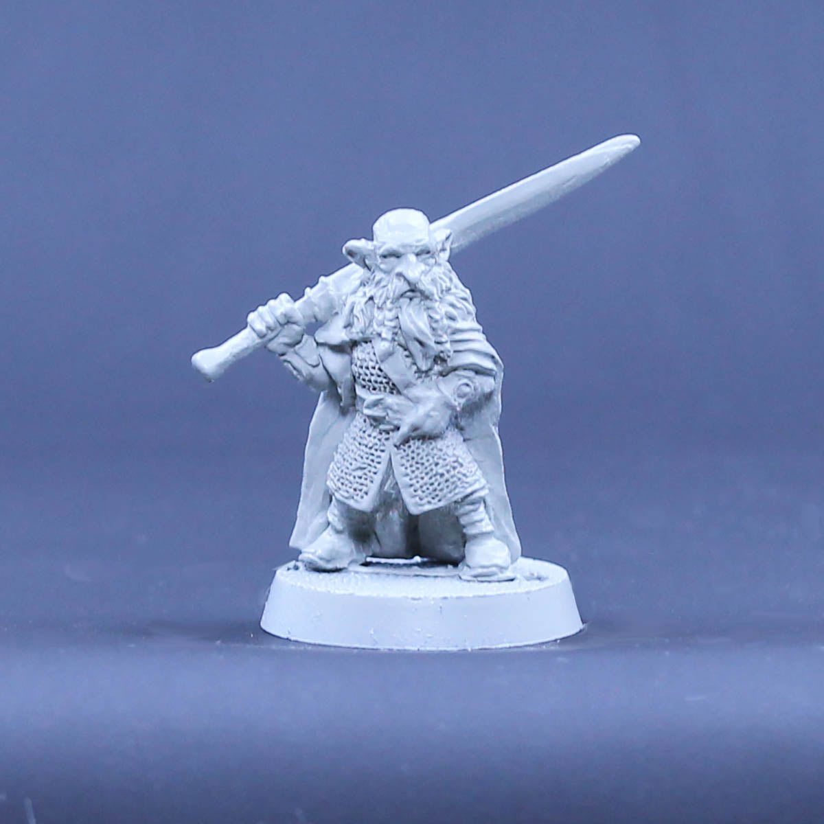 Male Dwarf Warrior with Great Saex