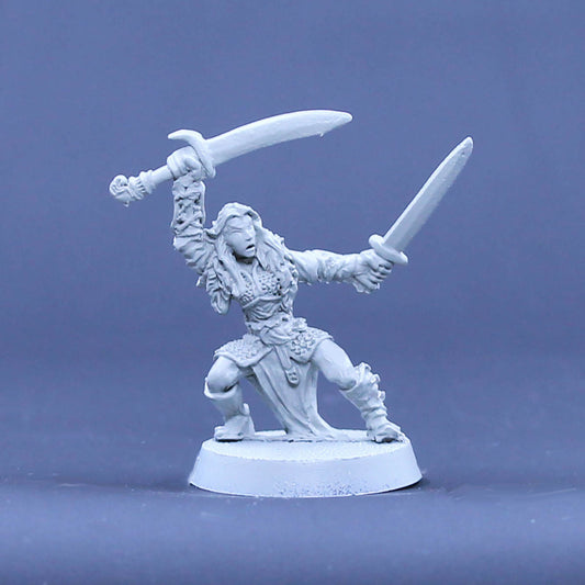 Alfr Female with two swords