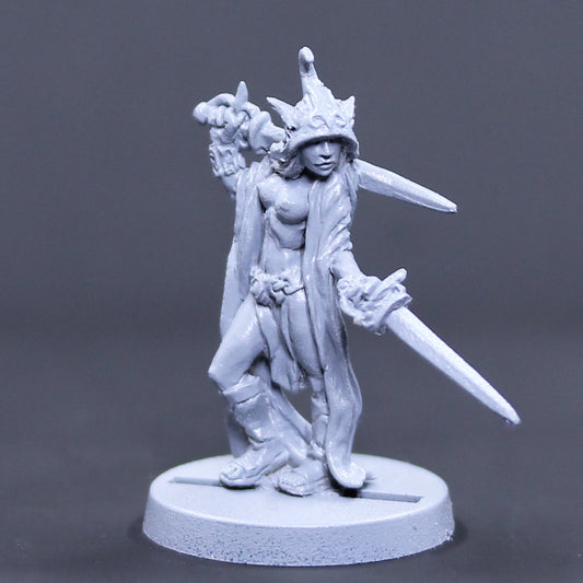 Female Red Man with two swords