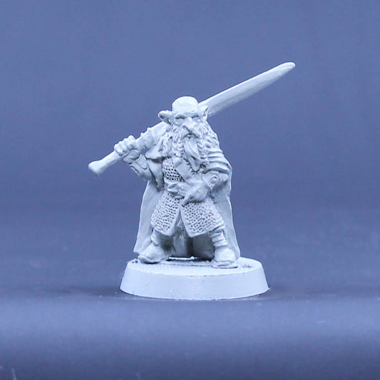 Male Dwarf Warrior with Great Saex