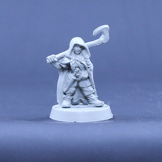 Female Dwarf Ranger with axe