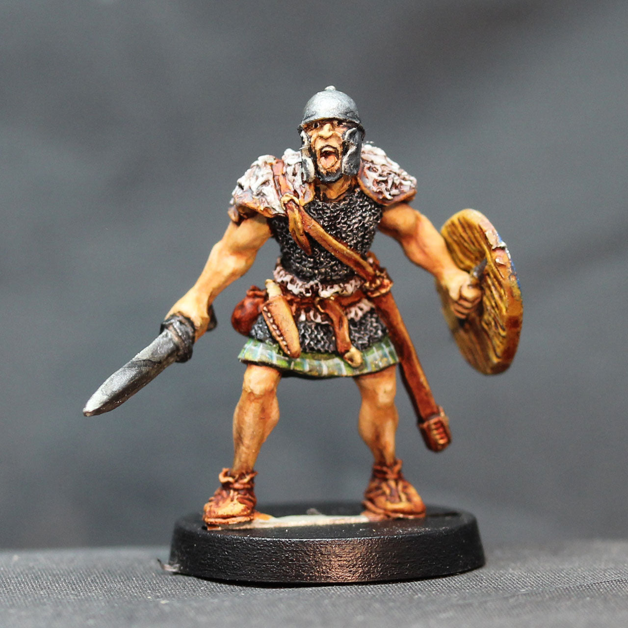 Pict champion with sword and shield
