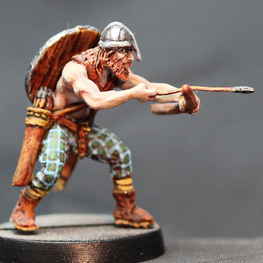 Viking Male crouched ready with bow
