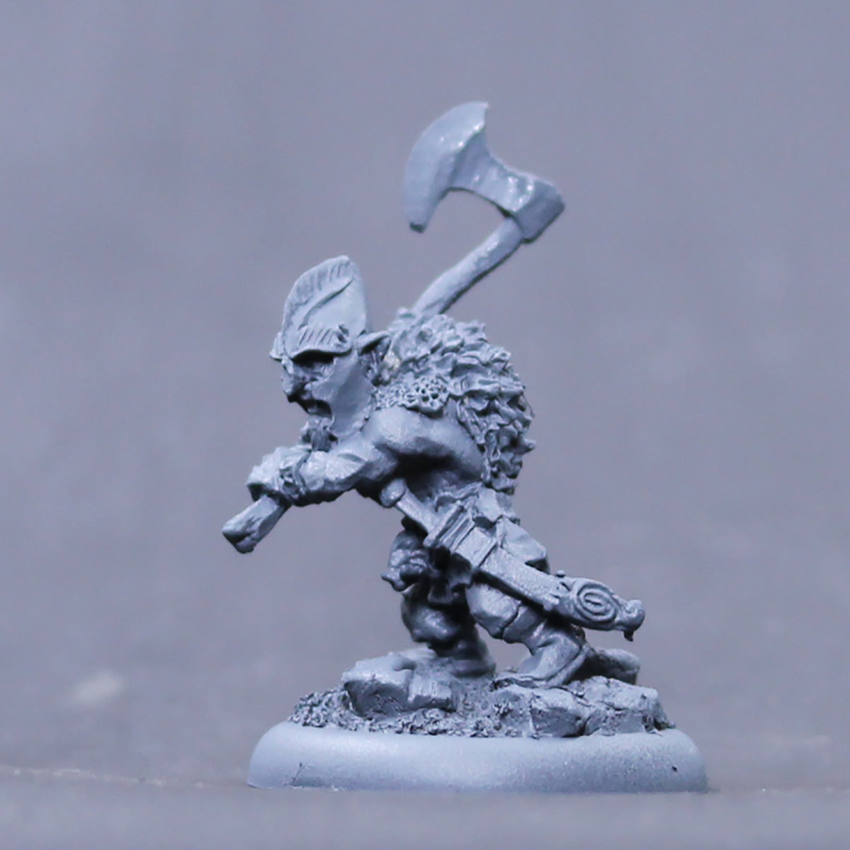 Aki Bloodaxe /Troll hunter with great axe ready to attack