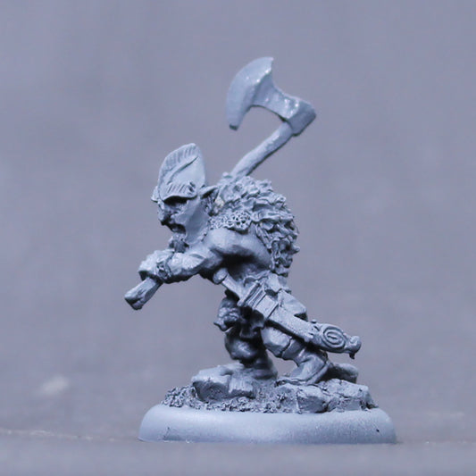 Aki Bloodaxe /Troll hunter with great axe ready to attack
