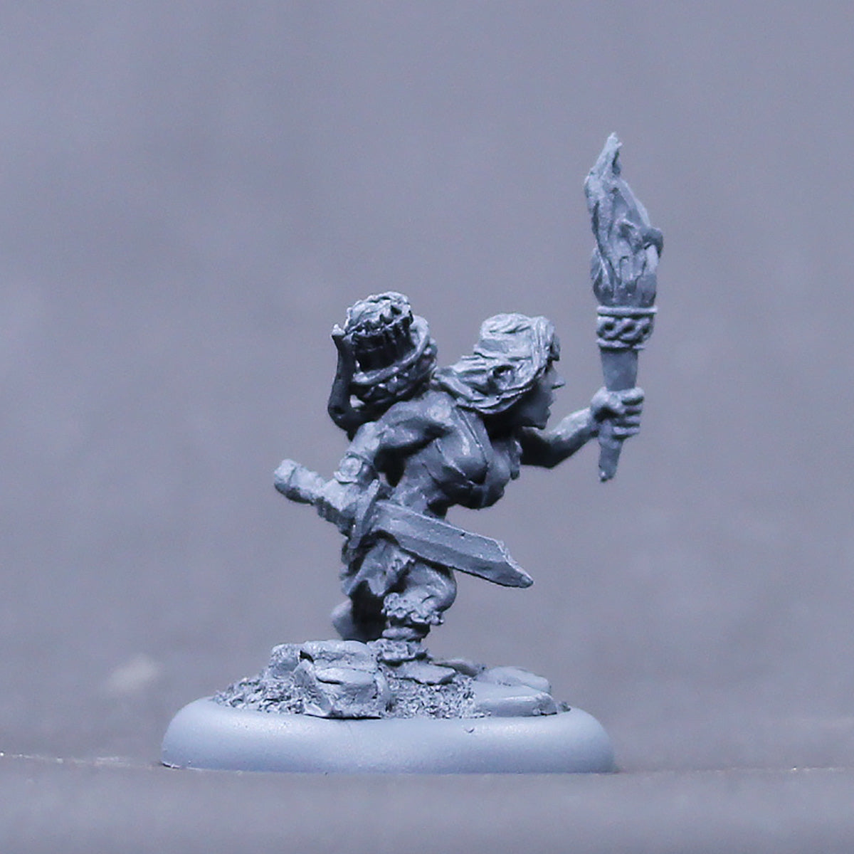 Signe Ljos /Troll hunter with seax and torch